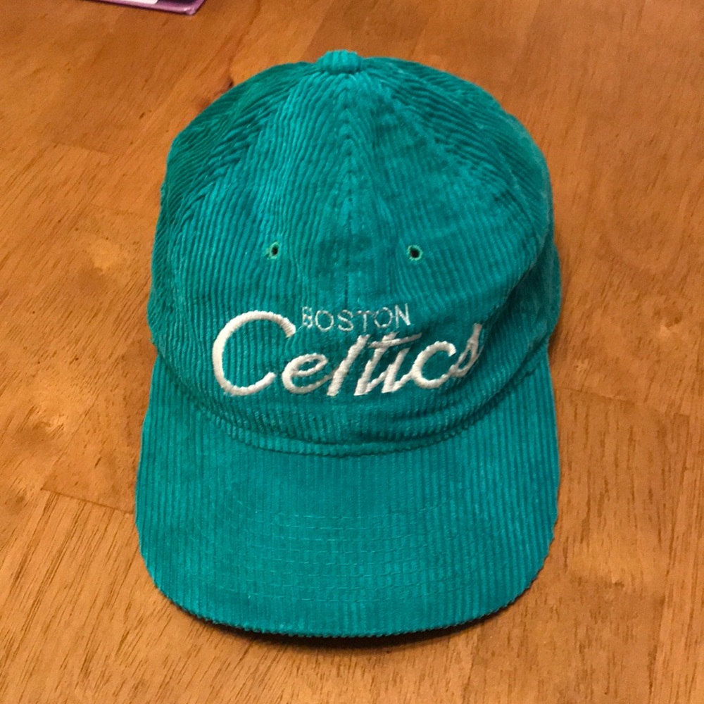 Boston Celtics vintage corduroy hat